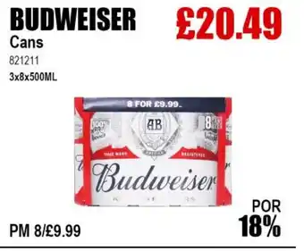 Bestway BUDWEISER Cans offer