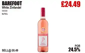 Bestway BAREFOOT White Zinfandel offer