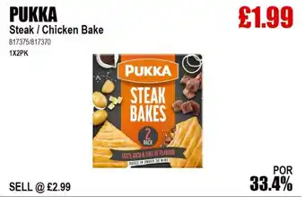 Bestway PUKKA Steak/Chicken Bake offer