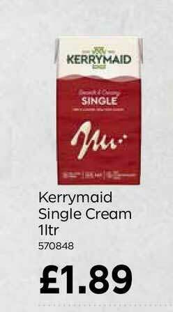 Bestway Kerrymaid Single Cream 1ltr offer