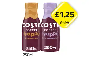 Londis View Costa Frappè Caramel Swirl, Choc Fudge Brownie offer
