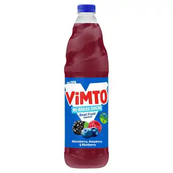Morrisons Vimto Remix Blackberry, Raspberry & Blueberry Fruit Squash offer
