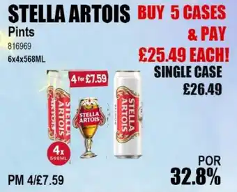 Bestway STELLA ARTOIS Pints offer