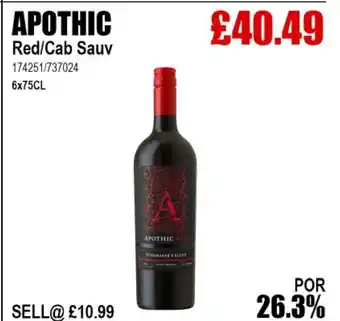 Bestway APOTHIC Red/Cab Sauv offer