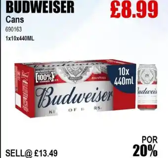 Bestway BUDWEISER Cans offer