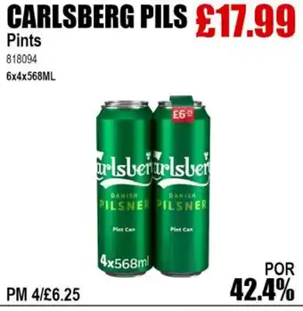 Bestway CARLSBERG PILS Pints offer