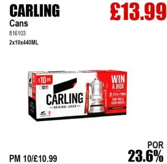 Bestway CARLING Cans offer