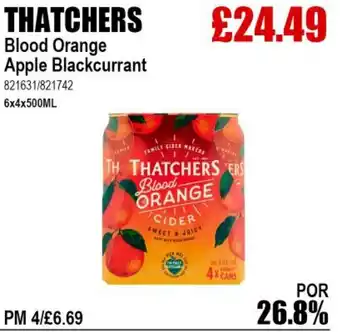 Bestway THATCHERS Blood Orange Apple Blackcurrant offer