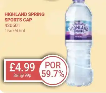 Bestway HIGHLAND SPRING SPORTS CAP offer