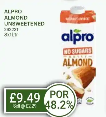 Bestway ALPRO ALMOND UNSWEETENED offer