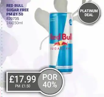 Bestway RED BULL SUGAR FREE offer