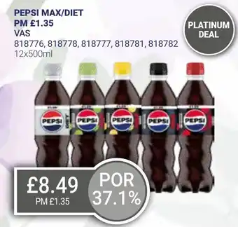 Bestway PEPSI MAX/DIET offer