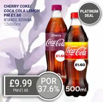 Bestway CHERRY COKE/ COCA COLA LEMON offer