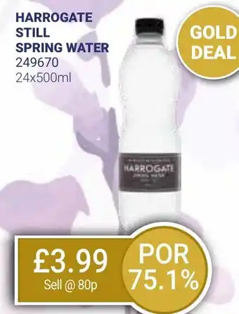 Bestway HARROGATE STILL SPRING WATER offer