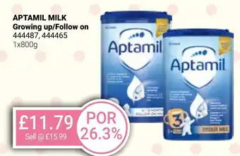 Bestway APTAMIL MILK Growing up/Follow on offer