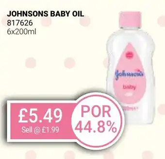 Bestway JOHNSONS BABY OIL offer