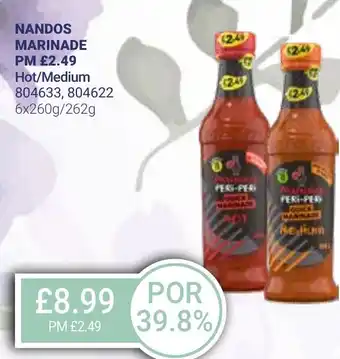 Bestway NANDOS MARINADE Hot/Medium offer