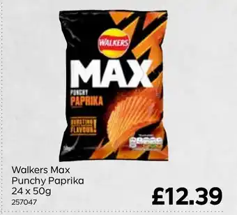 Bestway Walkers Max Punchy Paprika 24 x 50g offer