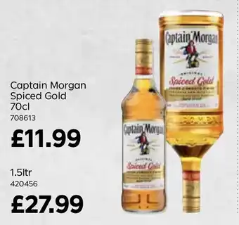 Bestway Captain Morgan Spiced Gold 70cl offer