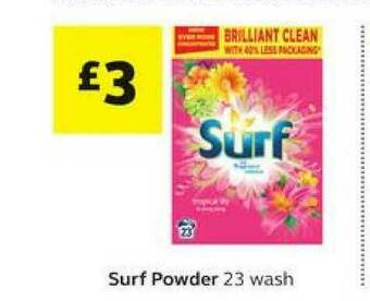 SuperValu Surf Powder offer