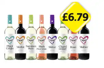 Londis View I Heart Wines Pinot Grigio, Merlot, Sauvignon Blanc, Blush Pinot Grigio, Shiraz, Chardonnay, Rosé, Malbec offer