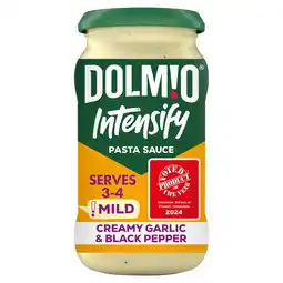 Morrisons Dolmio Intensify Mild Creamy Garlic & Black Pepper Pasta Sauce offer