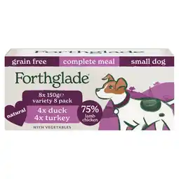 Morrisons Forthglade Grain Free Duck & Turkey Dog Food Trays For Small Dogs offer