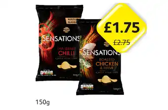 Londis View Walkers Sensations Thai Sweet Chilli, Roasted Chicken & Thyme offer