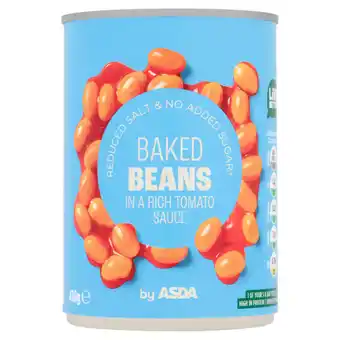 Asda ASDA Baked Beans in a Rich Tomato Sauce 410g offer