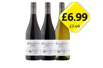 Londis View McGuigan Lot 92 Shiraz, Deep Red, Chardonnay offer