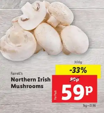 Lidl Farrell's Northern Irish Mushrooms offer