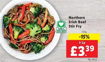 Lidl Northern Irish Beef Stir Fry offer