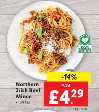Lidl Northern Irish Beef Mince offer