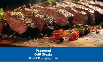 Lidl Peppered Grill Steaks offer