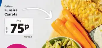 Lidl Oaklands Funsize Carrots offer