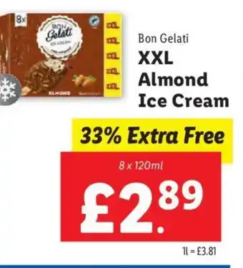 Lidl Bon Gelati XXL Almond Ice Cream offer