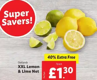 Lidl Oaklands XXL Lemon & Lime Net offer