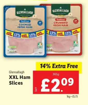 Lidl Glensallagh XXL Ham Slices offer