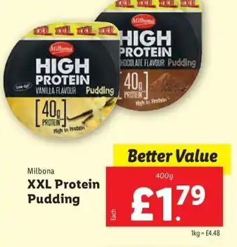 Lidl Milbona XXL Protein Pudding offer