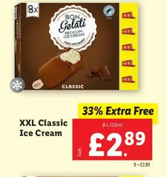 Lidl XXL Classic Ice Cream offer