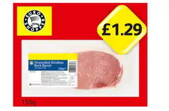 Londis View Unsmoked Rindless Back Bacon offer