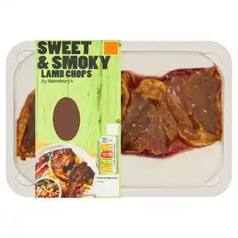 Sainsbury's Sainsbury's Sweet & Smoky Lamb Chops 400g offer