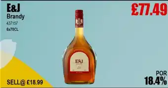 Bestway E&J Brandy offer