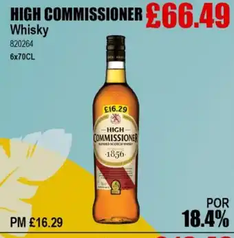 Bestway HIGH COMMISSIONER Whisky offer