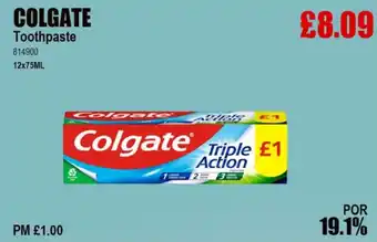 Bestway COLGATE Toothpaste offer
