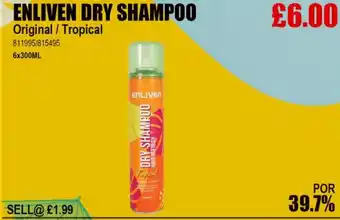 Bestway ENLIVEN DRY SHAMPOO Original/Tropical offer