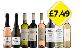 Londis View Plaza Prosecco, Rosé, Creato In Italia Pinot Grigio, Montepulciano D'Abruzzo, Pinot Grigio Rosé, Castillo De Albai Tempr offer