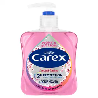 Asda Carex Limited Edition Peony & Blossom Antibacterial Hand Wash 250ml offer