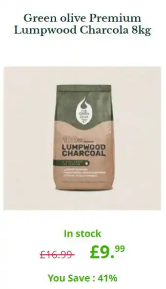 Green Olive Premium Lumpwood Charcola 8kg