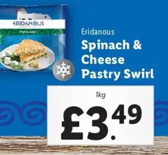 Lidl Eridanous Spinach & Cheese Pastry Swirl offer